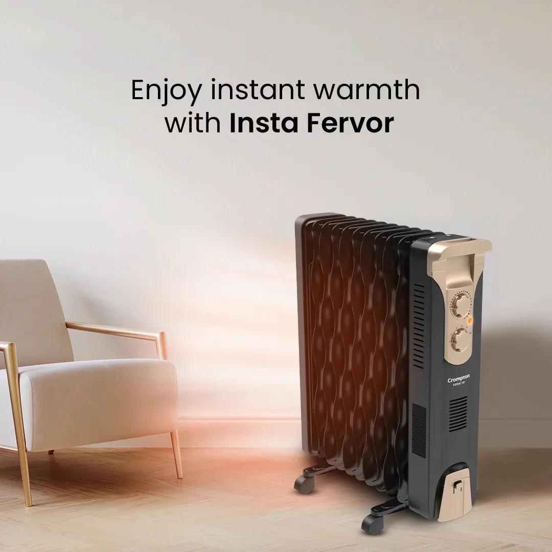 Crompton Insta Fervor 13 Fins 2900W Oil Filled Room Heater 1