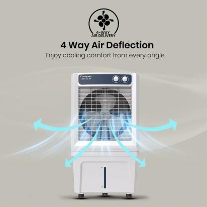Crompton Aura Dac Air Cooler - 90-L by Crompton : Colours available: White, RoyalBlue 15 5