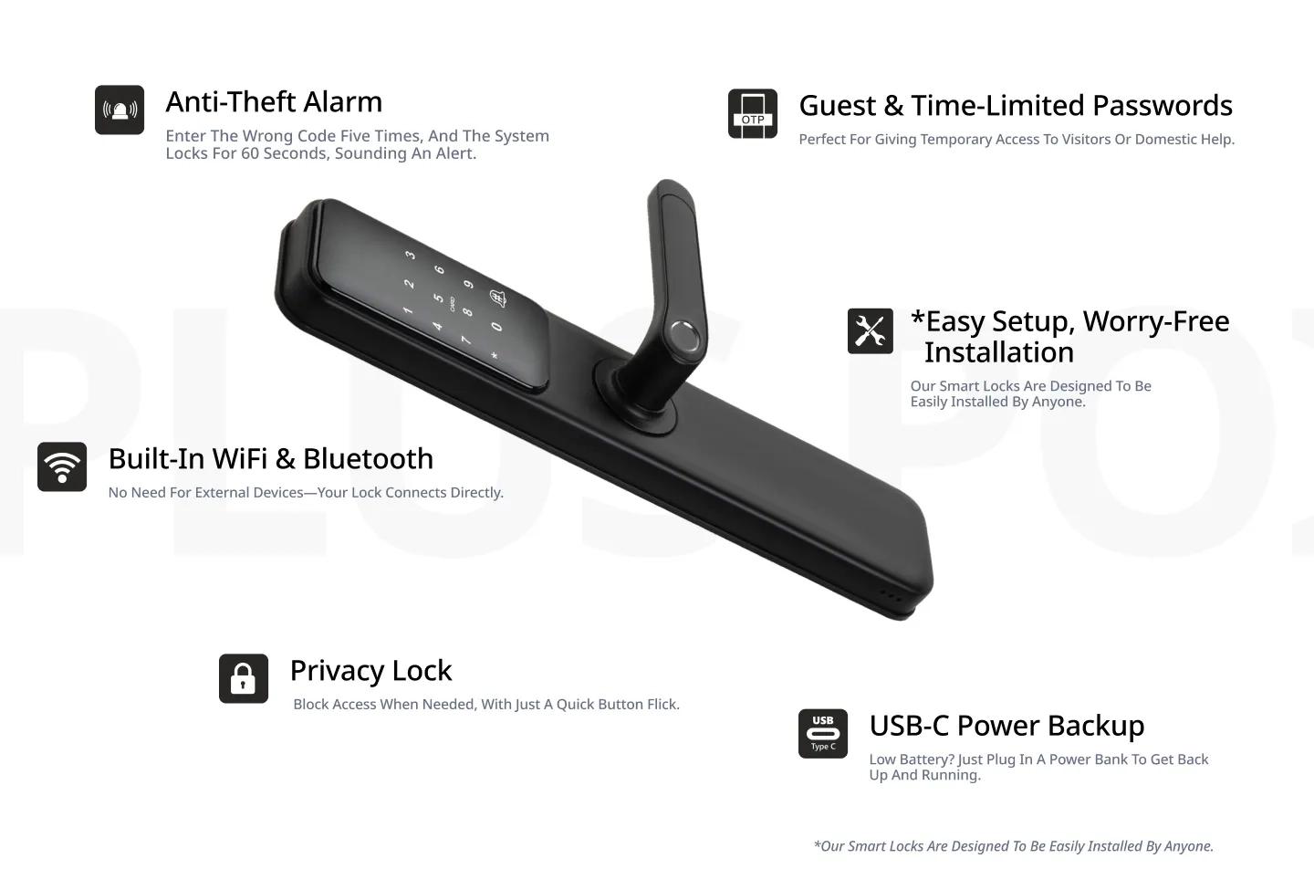 Plus Point Smart Door Lock - DGX 1