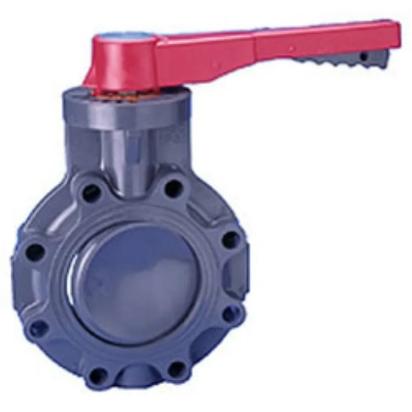 Plastence CPVC Butter Fly Valve by Plastence : Colours available: Navy, Red