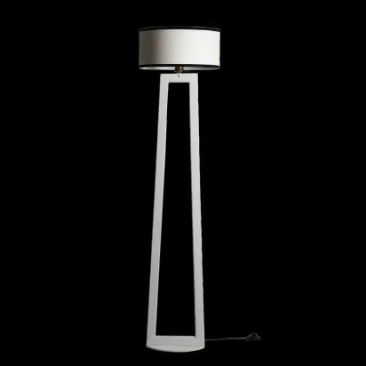 The Living Influence Minimalist White Floor Lamp