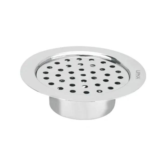 Lipka Super Sleek Round Flat Cut Floor Drain (5 Inches) with Cockroach Trap