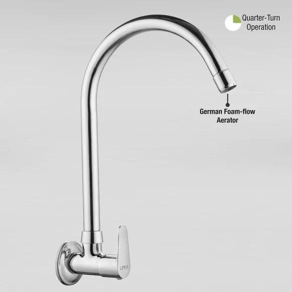 Lipka Virgo Sink Tap Brass Faucet with Round Swivel Spout (20 Inches) 4