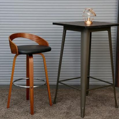 Wooden High Bar Stool by Aadinath Furniture : Colours available: WoodyBrown 8 8
