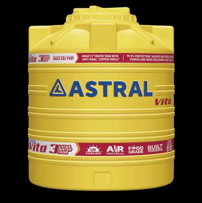 Astral Vito - 3 Layer Water Tank with Anti-Viral Copper Shield - A832305XXSB by Astral Pipes : Colours available: Yellow
