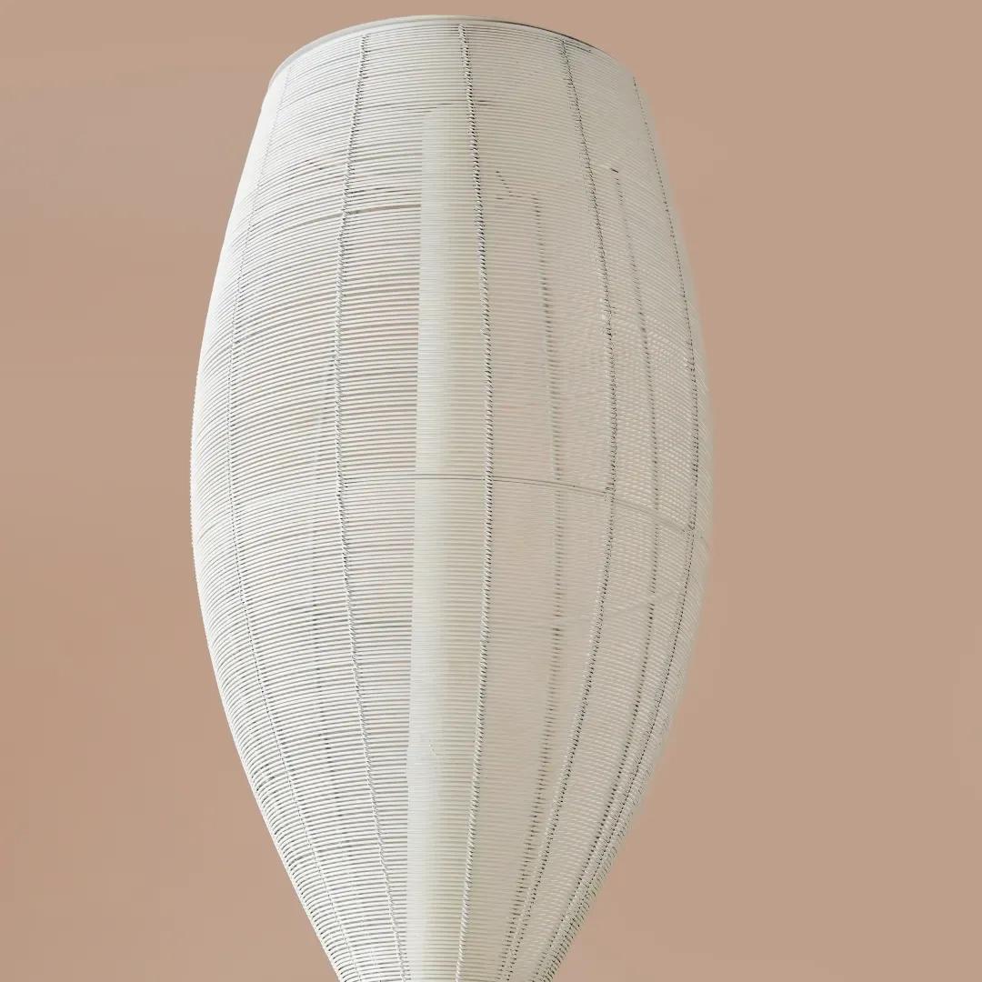 The Living Influence Notto White Column Floor Lamp 4