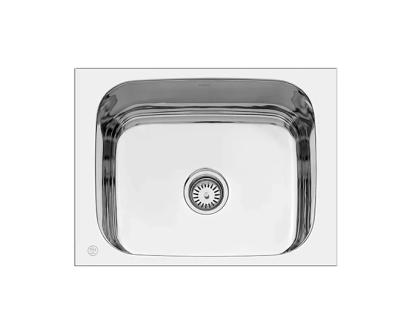 Cera Quatrino Single Bowl Kitchen Sink - B4511121G by Cera : Colours available: Silver