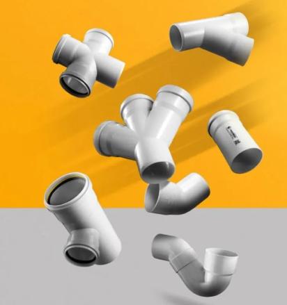 Precision Pipes Sewerage Waste & Rainwater (SWR) Pipes & Fittings by Precision Pipes for Multipurpose : Colours available: Grey 1 1