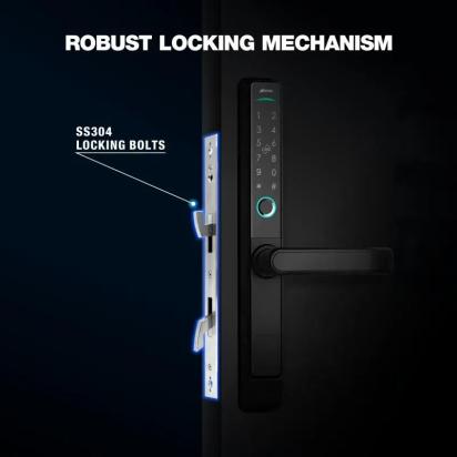 Ozone Narrow Style Internal Door Lock for Wooden & Metal Sliding Doors by Ozone : Colours available: Black 8 5