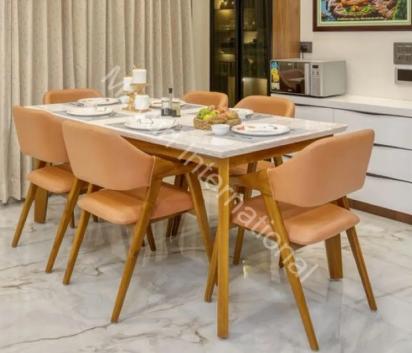 Mayuri International Dining Table DT-008 by Mayuri International : Colours available: White