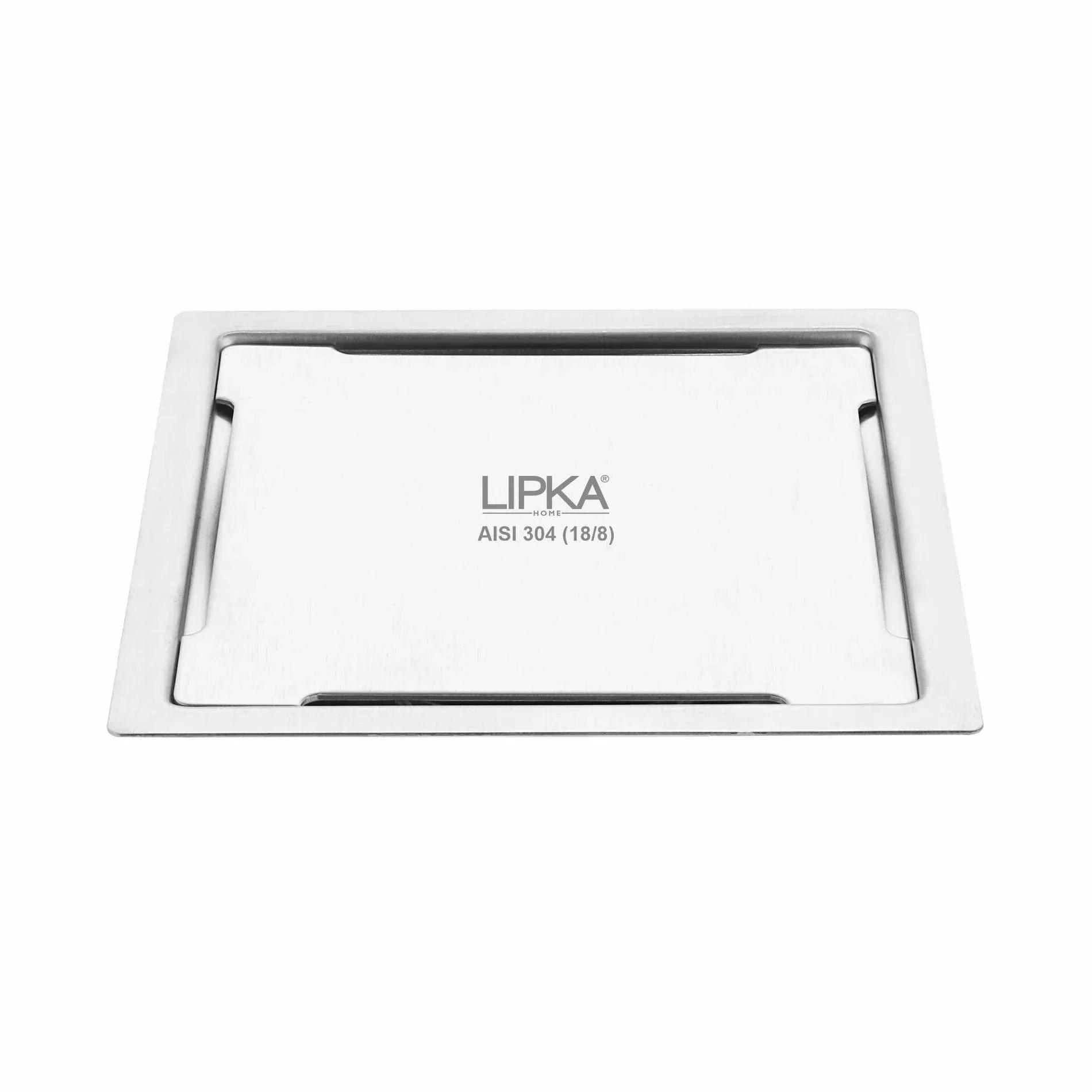 Lipka Yellow Exclusive Square Flat Cut Floor Drain (6 x 6 Inches)