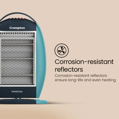 Crompton Insta Cozy 1200 W Halogen Room Heater by Crompton : Colours available: CadetBlue 6 2