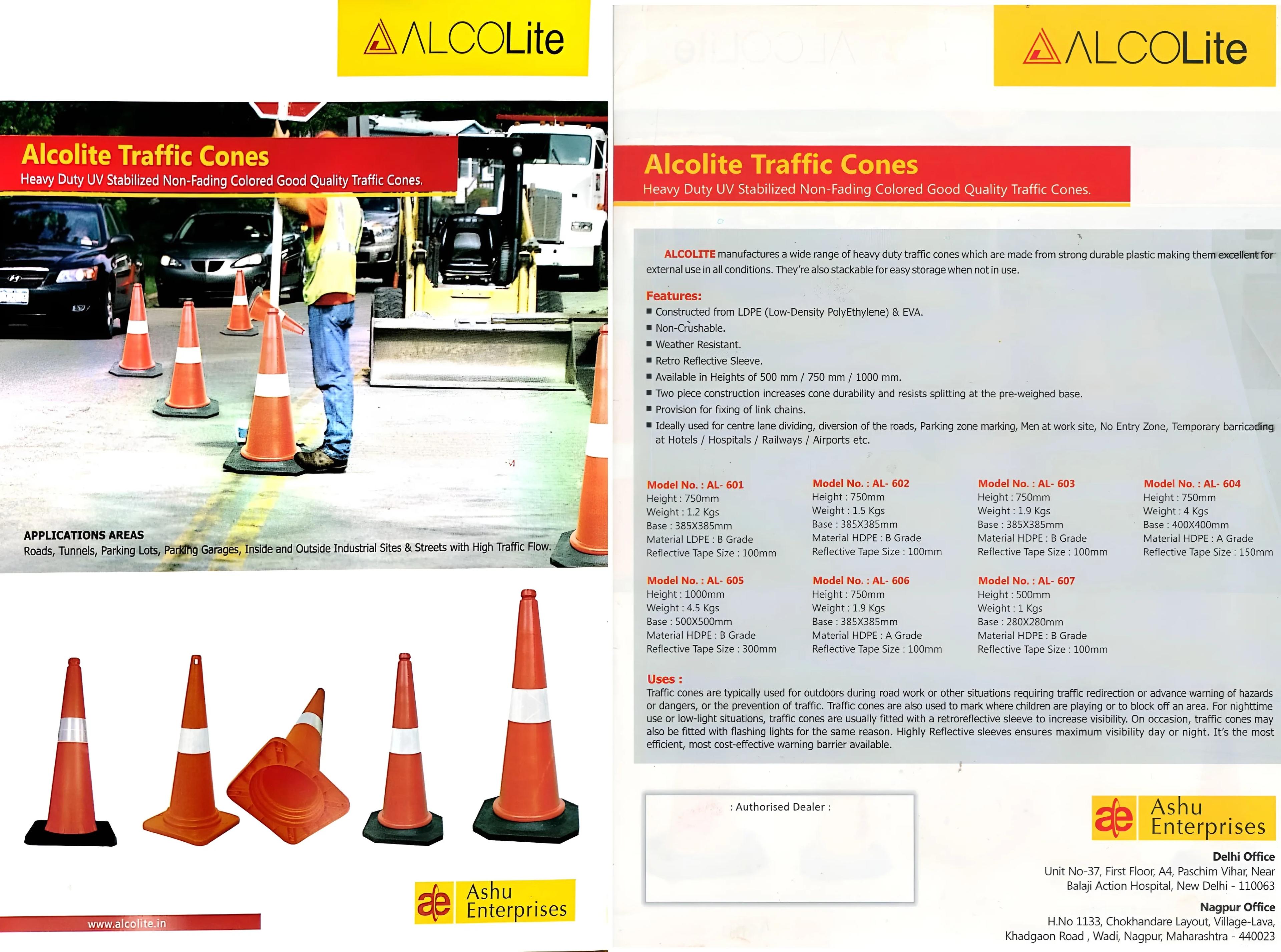 Alcolite Traffic Cone AL-601 1