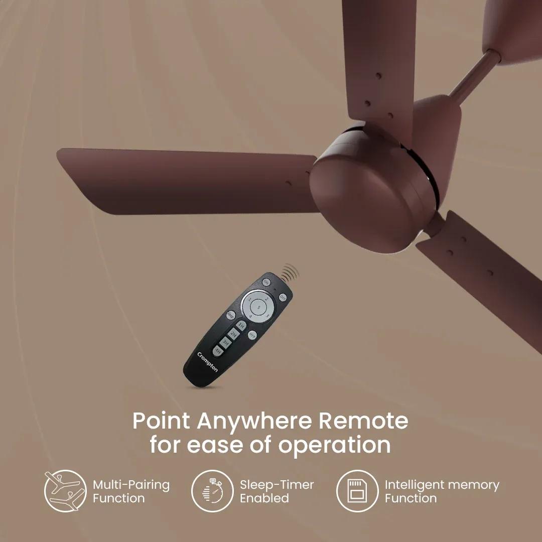 Crompton Energion Hyperjet BLDC Ceiling Fan - Brown 2