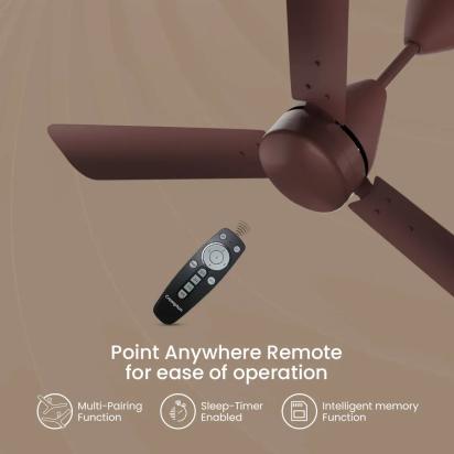 Crompton Energion Hyperjet BLDC Ceiling Fan - Brown by Crompton : Colours available: Brown 12 2