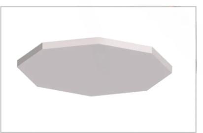 Anutone Soft Subtex Clouds Octagon by Anutone : Colours available: White