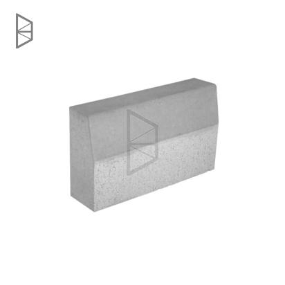 BRHC Kerb Stone - Battered Top by BRHC Concrete : Colours available: Grey