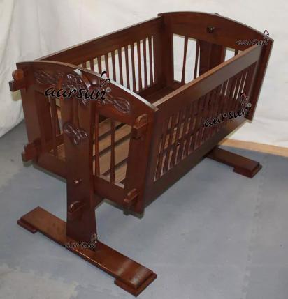 Aarsun Wood Baby Swing Cradle Cot Design