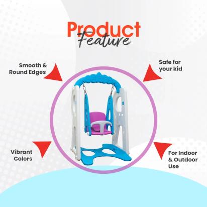 Ok Play Big Swing Comfortable Swing by OK Play for Outdoor, Indoor : Colours available: Multicolour 2 2