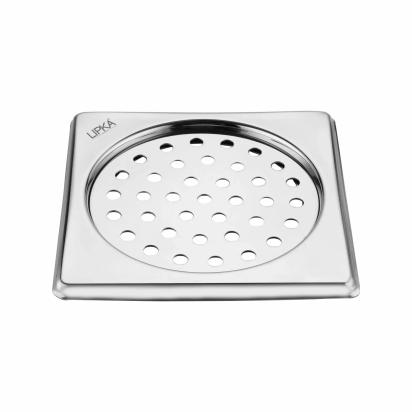 Lipka Eon Square Floor Drain with Plain Jali (6 x 6 Inches)