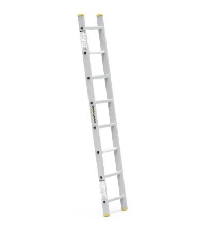 Youngman Y-Access Aluminum Wall Support Straight Ladder 8141 by Y Equipment Services : Colours available: Chrome 4 2