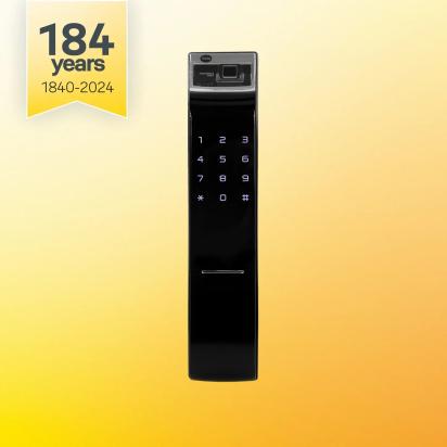 YDM 4109 Roller Latch Without Handle Smart Lock by Yale : Colours available: Black 5 1