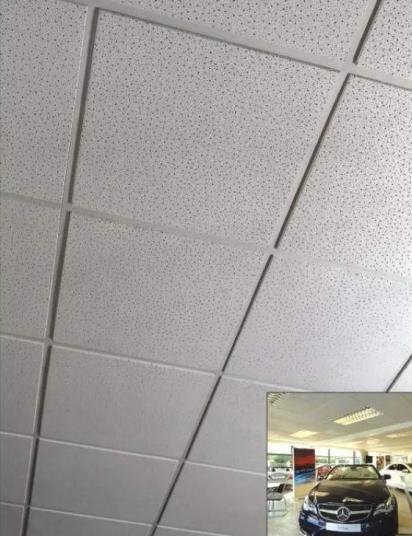 Aerolite Spinetone T24 Acoustic Ceiling Tile by Aerolite : Colours available: Grey