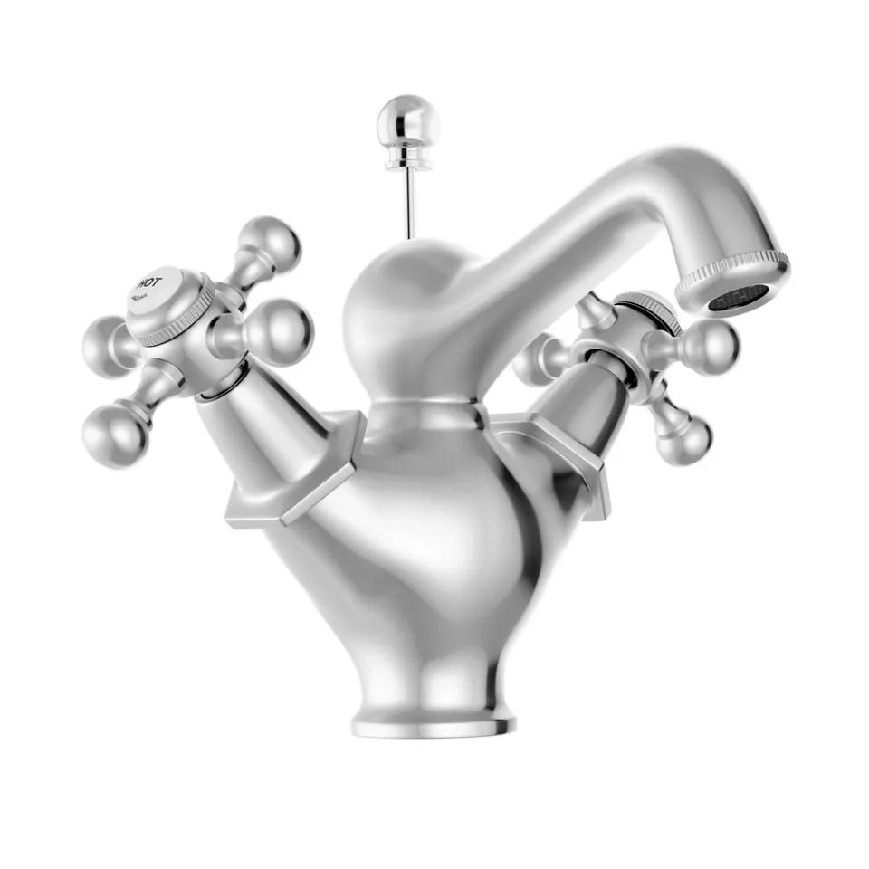 Jaquar Central Hole Basin Mixer With Popup Waste Chrome QQT-CHR-7169B