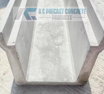 AC Construction Precast Concrete Shoulder U Drain - ACPSDC03 by AC Construction