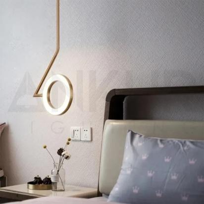 Ankur Ferrous Modern Metal LED Pendant Light For Kitchen And Dining Hanging Light by Ankur : Colours available: Gold 8 9
