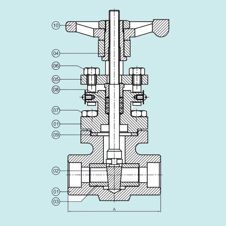 Stanvalves Forged Steel Gate Valve - Screwed End 1