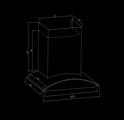 Kaff VASCO 60/75/90 DC - Smart Auto Clean Chimney With BLDC Motor (90 cm) by Kaff : Colours available: Black 1 1