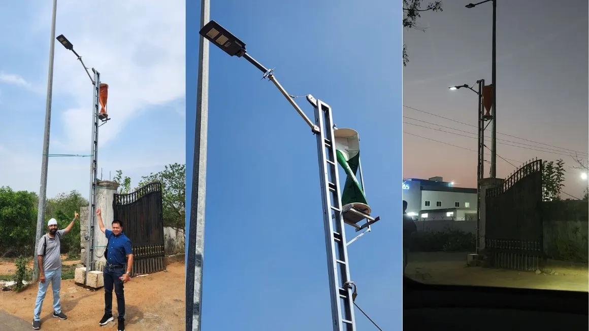Windstream Solar / Hybrid Street Lights 2