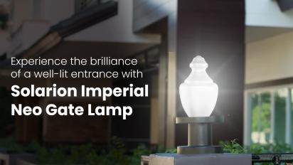 Crompton Solarion Imperial Neo Gate Lamp (Plastic With B22 Holder) by Crompton : Colours available: White 7 5