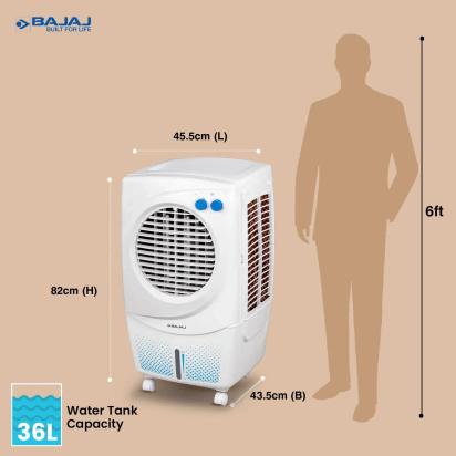 Bajaj PX97 Torque - Air Cooler by Bajaj : Colours available: White 7 6