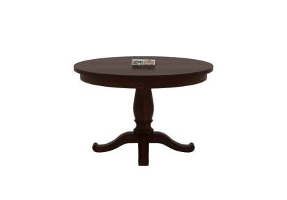Urbanwood Knit 4-Seater Round Dining Table Set ( Walnut Finish ) 3