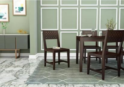 Urbanwood Woodora Dining Chair Without Cushion ( Walnut Finish )