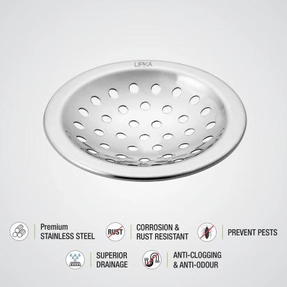 Lipka Super Heavy Snow Round Floor Drain (4.5 inches) 2
