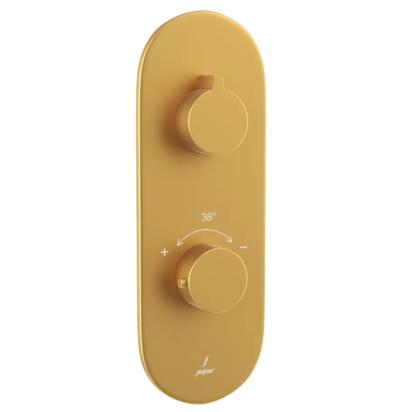 Aquamax Thermostatic Shower Mixer- Gold Matt PVD LAG-GMP-91661NK by Jaquar : Colours available: GoldMattPVD
