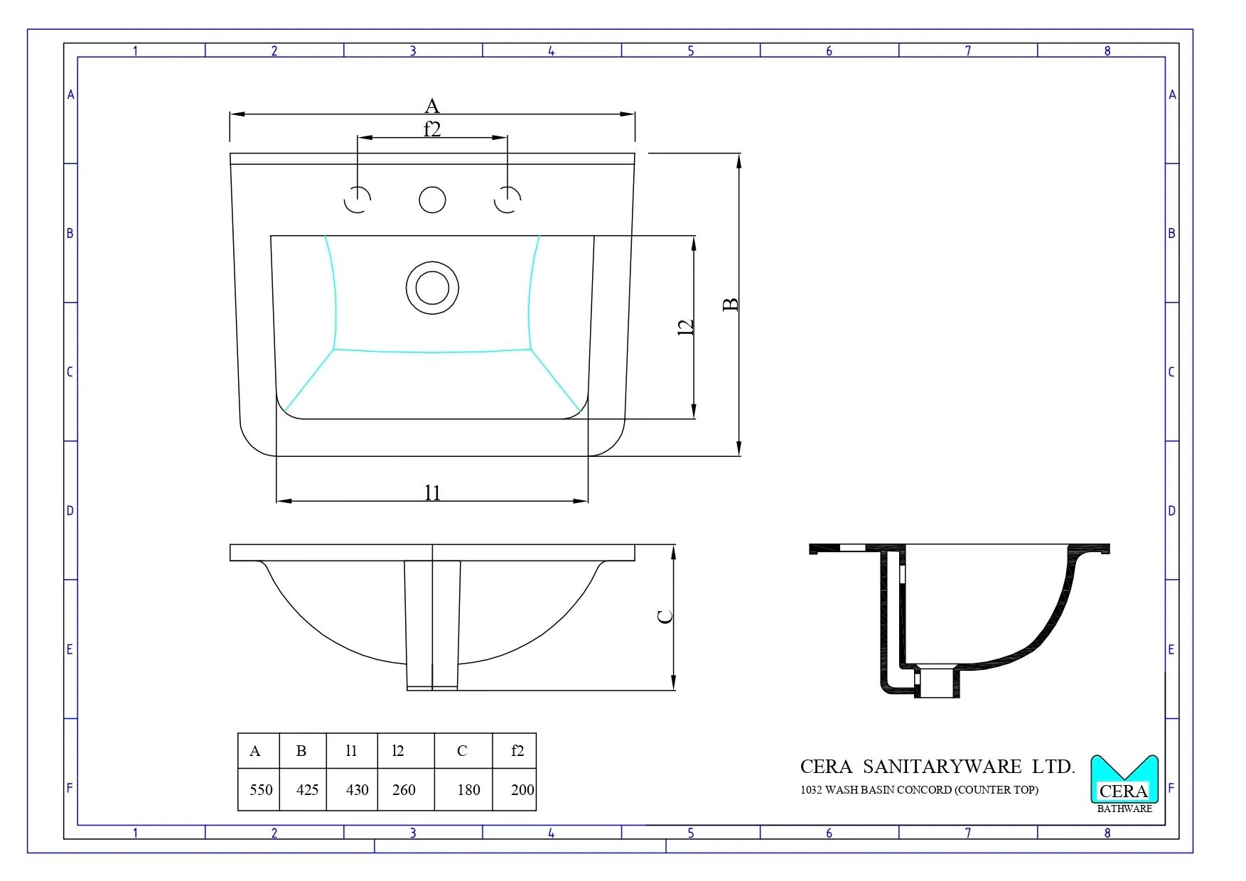 Cera Concord Counter Washbasin 3