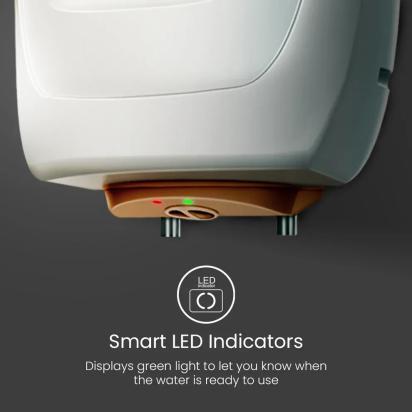 Crompton Solarium Neo, 2000W Storage Water Heater - 10-L by Crompton : Colours available: Ivory 3 4