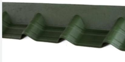Onduline Onduvilla Apron Piece Green by Onduline : Colours available: Green
