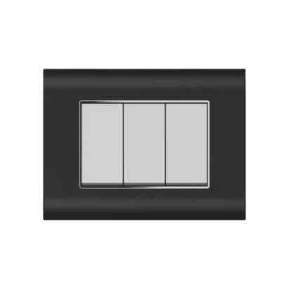 Polycab Curl Plus - 8M (Sq.) Grid Frame + Cover Curl Plus Matt. Black Levana by Polycab : Colours available: Black