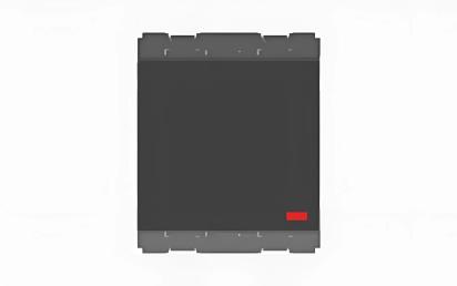 Norisys Charcoal Black Palm Switch 16A One-Way Double Pole with Indicator - 2 Module by Norisys : Colours available: Black