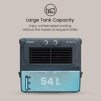 Crompton Zelus Wac 54 Air Cooler - Grey by Crompton : Colours available: Grey 5 2