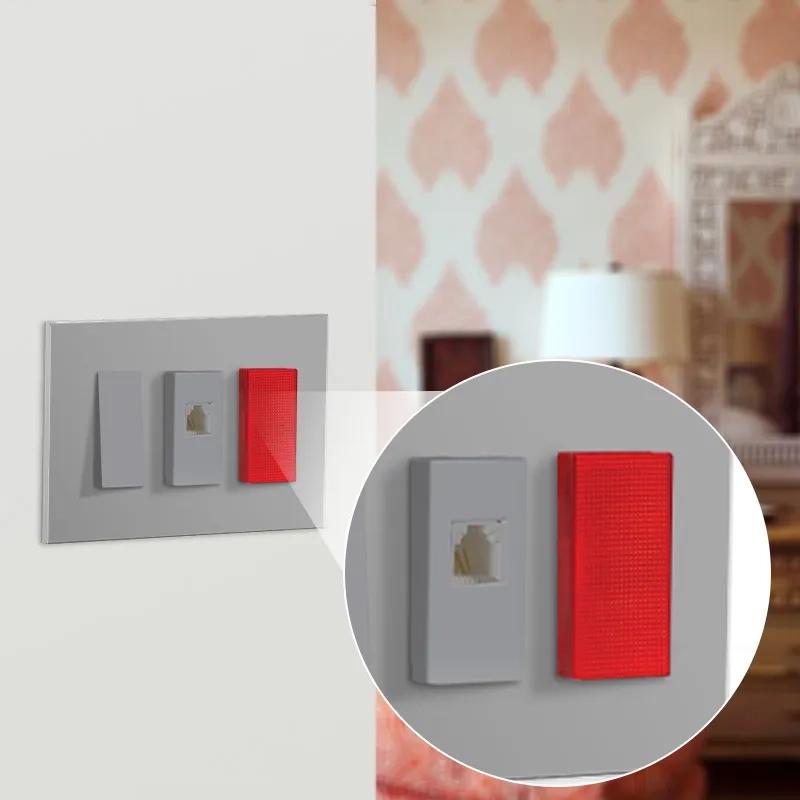 Orpat Platinum Series Support Modules Neon Indicator OPSH-7097 White (Pack of 20)