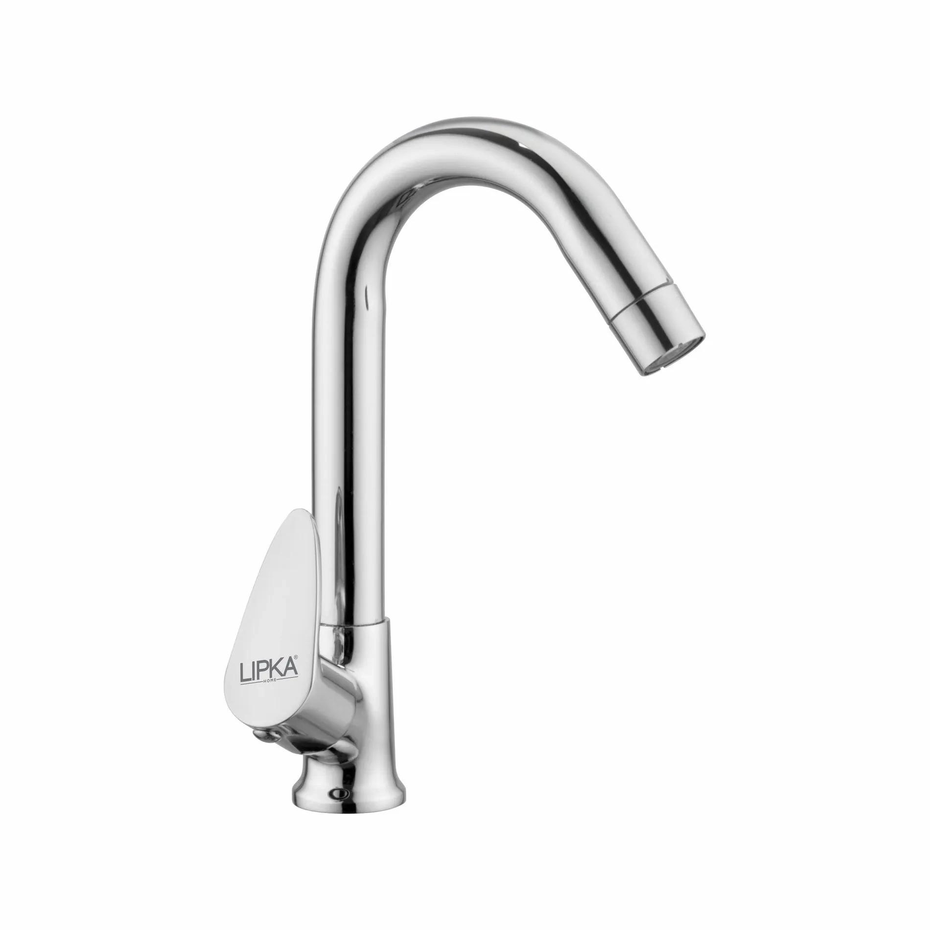 Lipka Lava Swan Neck with Swivel Spout (12 Inches) Brass Faucet