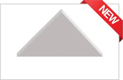 Anutone Soft Subtex Clouds Triangle2 - Ceiling Tile by Anutone : Colours available: White