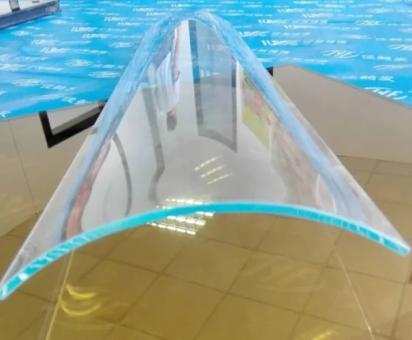 Neelkamal Tuff Toughened Bend Glass by Neelkamal Tuff : Colours available: LightCyan 1 2