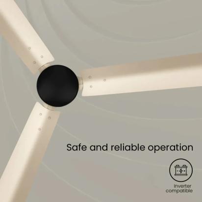 Crompton Energion Cookie BLDC Ceiling Fan -  Ivory Black by Crompton : Colours available: Black, Ivory 15 6